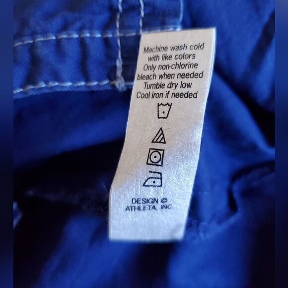 ATHLETA Women's Button Down Mini Dress Size Medium Blue - Picture 4 of 10